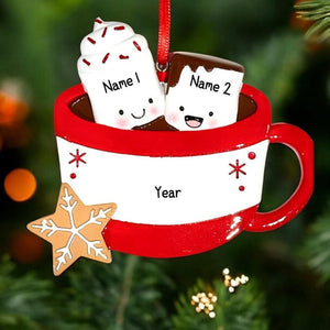 Personalised Couples Christmas Ornament - Bauble - Engaged - Married - First Christmas Together Gift - boyfriend girlfriend partner