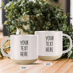 Custom Text Coffee Mug, Engraved Coffee Cup,Personalize Text Mug with Your Words,Ceramic Quote Coffee Mug Custom Mug Gift Your Words Here