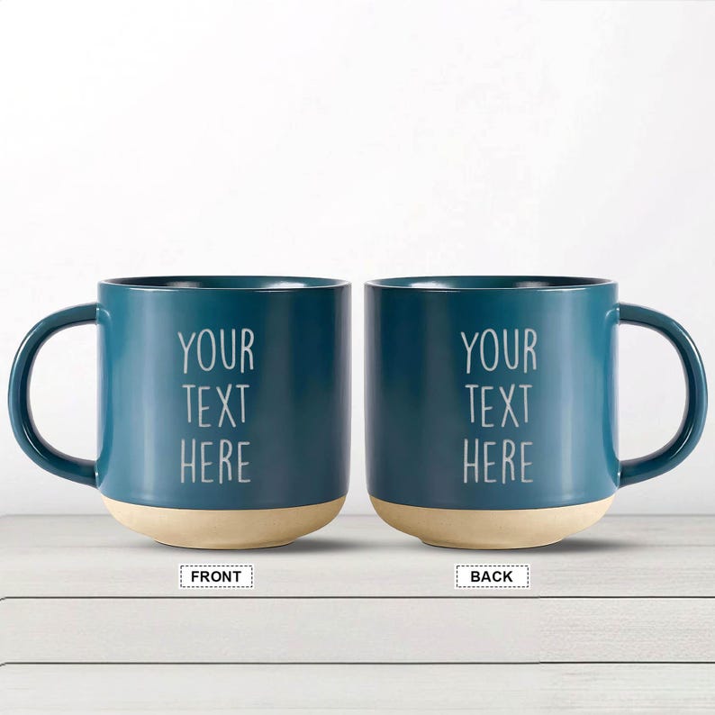 Custom Text Coffee Mug, Engraved Coffee Cup,Personalize Text Mug with Your Words,Ceramic Quote Coffee Mug Custom Mug Gift Your Words Here