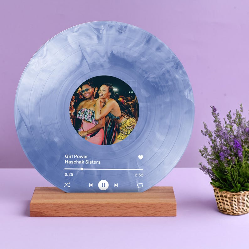 Custom Vinyl Record Gift for Mom - Mom Acrylic Plaque - Music Art Gift for Mom - Mothers Day Gift - Present for Mother - Gift from Daughter