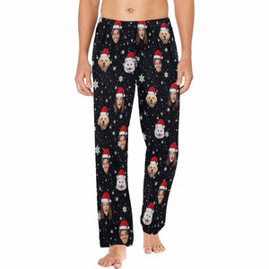 Custom Face Pajama Pants,Personalized Pajama Trousers for Men Women,Custom Pet Face Photo Couple Pajama Pants,Birthday Gift