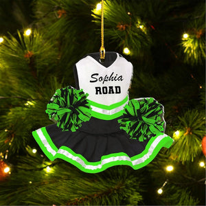 Custom Cheerleader Ornament, Personalized Cheerleading Pom pom Girl Christmas Ornaments, Blue Cheerleader Ornament,Customized Xmas Gift 2025
