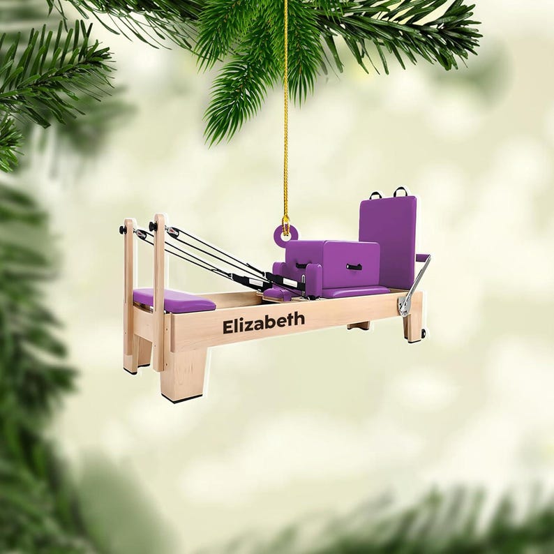 Personalized Pilates equipment Xmas Personalized Gift, Pilates equipment Christmas Ornament, Custom Shape Pilates Ornament, Pilates Ornament