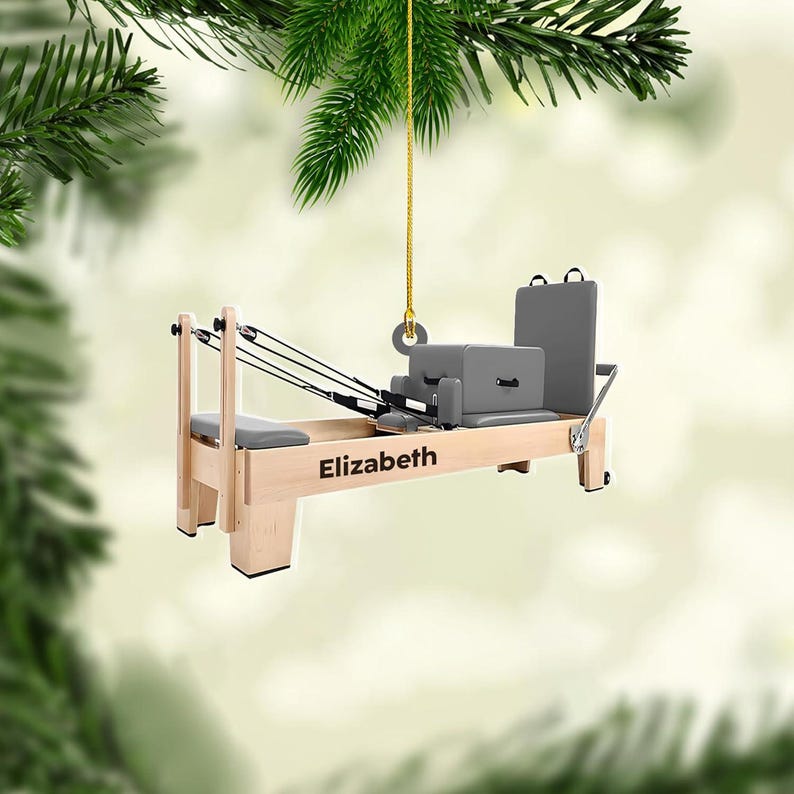 Personalized Pilates equipment Xmas Personalized Gift, Pilates equipment Christmas Ornament, Custom Shape Pilates Ornament, Pilates Ornament