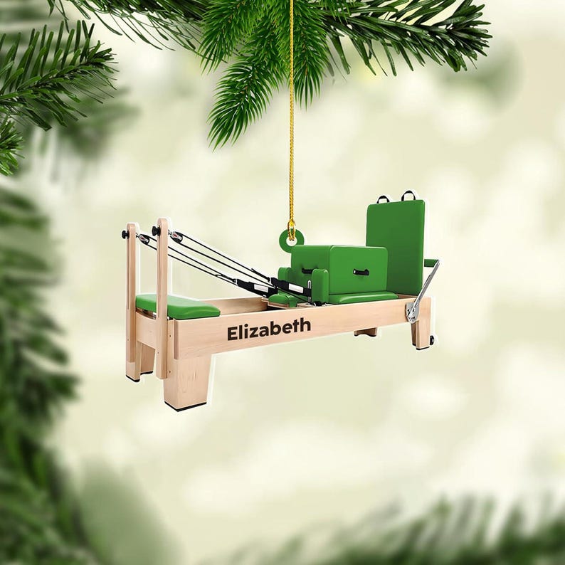 Personalized Pilates equipment Xmas Personalized Gift, Pilates equipment Christmas Ornament, Custom Shape Pilates Ornament, Pilates Ornament