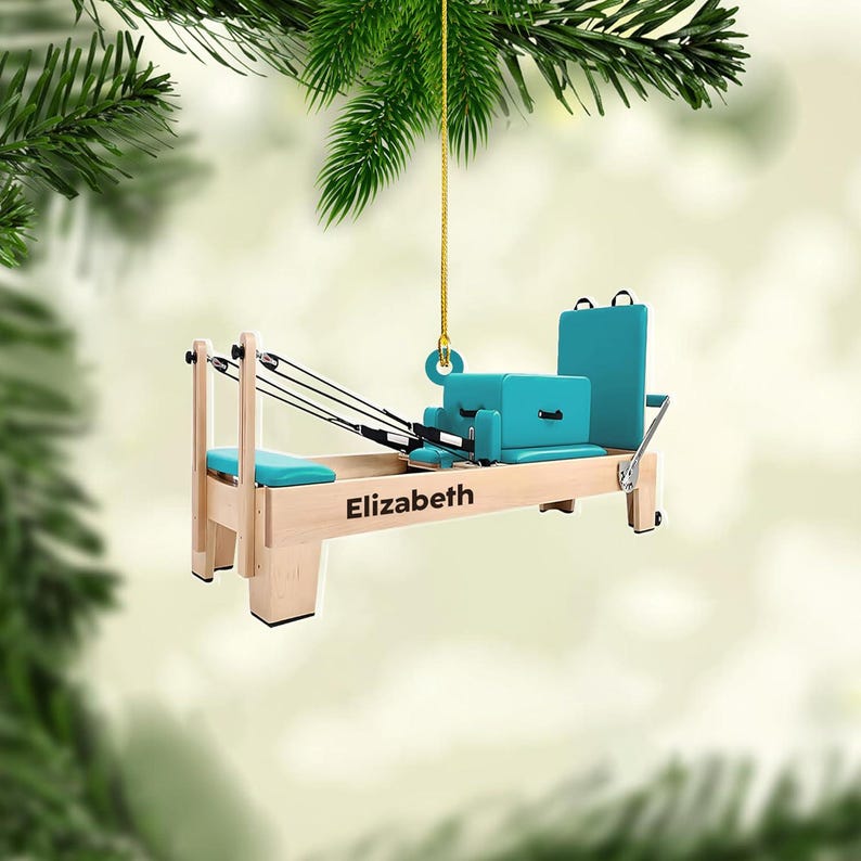 Personalized Pilates equipment Xmas Personalized Gift, Pilates equipment Christmas Ornament, Custom Shape Pilates Ornament, Pilates Ornament