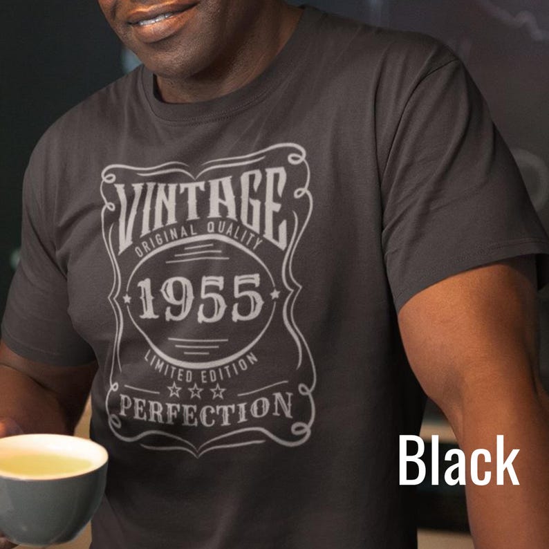 70th Birthday Gifts for Men, 1955 Birthday Shirts for Men, Custom 1955 Vintage t-shirt, Personalized 70th Gifts Ideas Man, 70 Birthday Shirt
