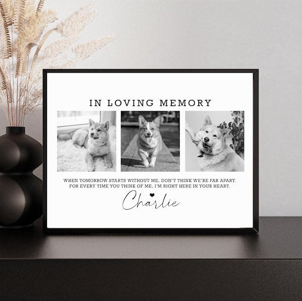 Dog Memorial Gift, Personalized Pet Memorial, Pet Loss Gifts, Custom Cat Dog Loss Gift, Pet Bereavement Gift, Pet Loss Gift Ideas, Printable