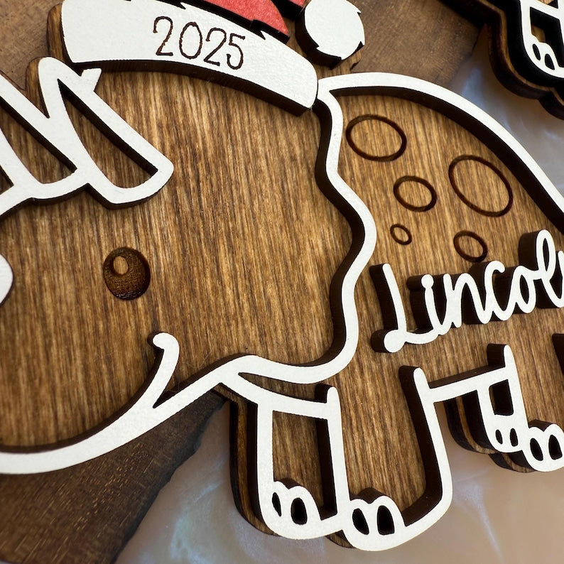 Dinosaur Ornament | Personalized Dinosaur Ornament | Stegosaurus Ornament | Baby Ornament |Trex Ornament | Personalized Trex