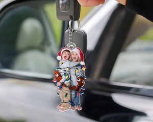 Personalized Photo Keychain, Dog Dad Gift, Custom Acrylic Charm, Dog Keychain, Pet Photo, Logo Printing Keychain, Family Photo Keychain