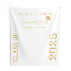Custom Class of 2026 Graduation Party Banner, Graduation Backdrop 2026, Personalized Graduation Photo Booth Backdrop, High School Graduation