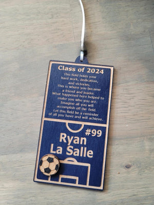 SOCCER Senior Night Gift + Banquet Bouquet Tag + Homecoming Event + Christmas Ornament + Coach Mom Goodie Bag Present + Keepsake