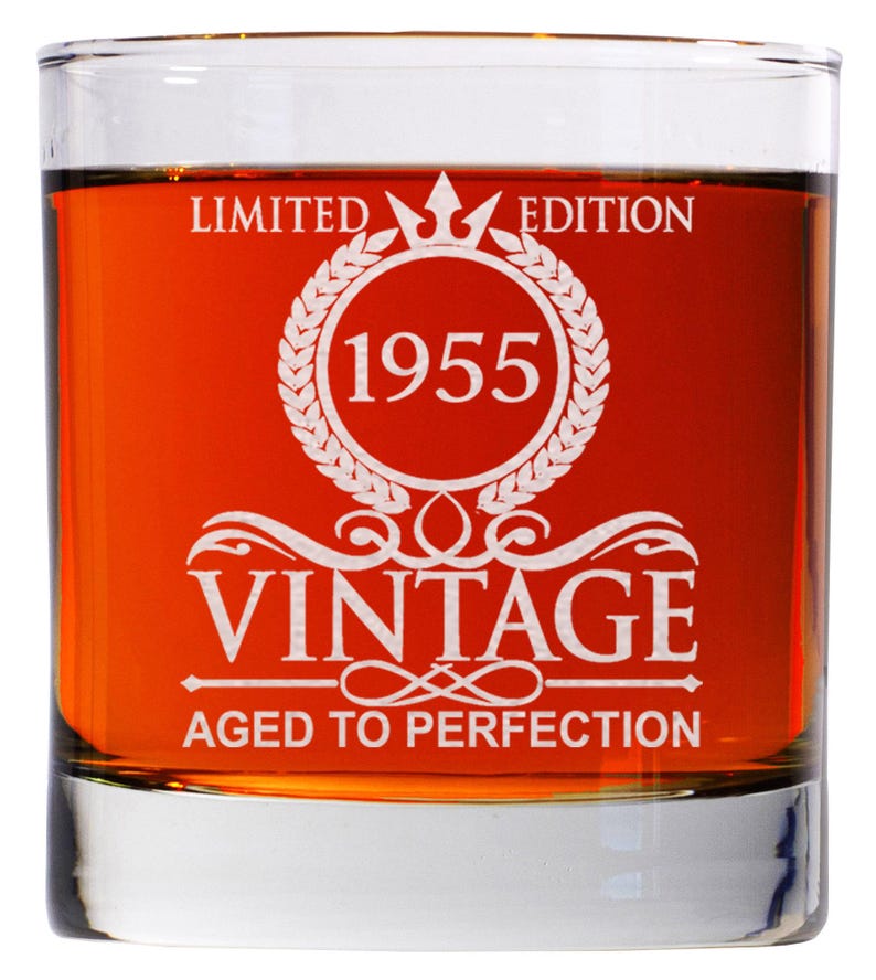 70th Birthday Gift - Age To Perfection Limited Edition - 70th Whiskey Glass - For Anniversary - Birthday Funny Gift - Best Gift For Him, Her