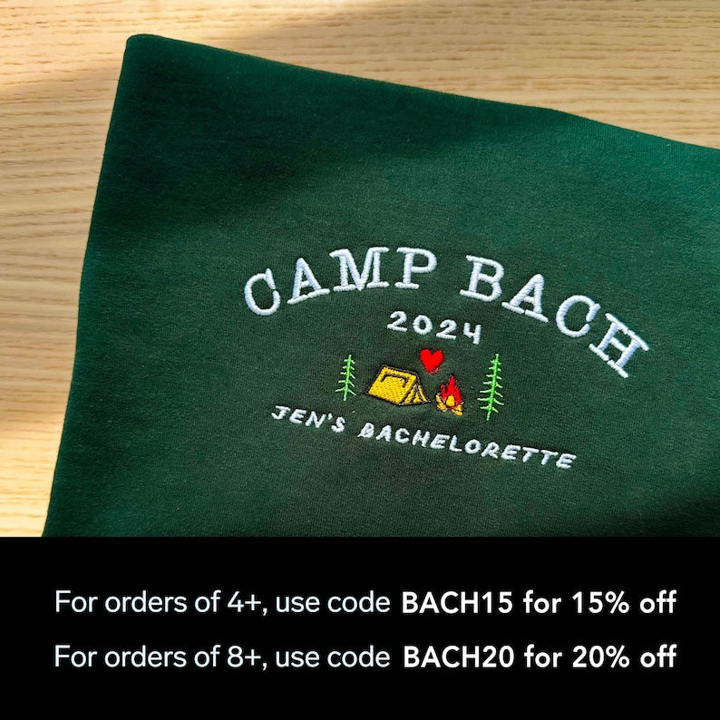 Custom Bachelorette Sweatshirt embroidered, luxury social club, bridal party gift, personalized wedding crewnecks, custom girls trip merch