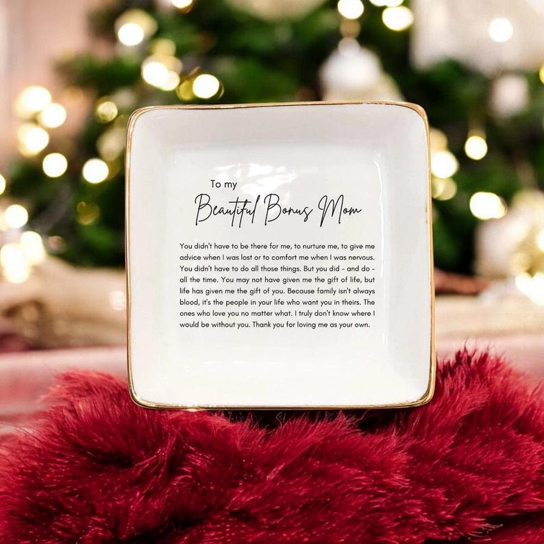 Stepmom Gift, Ring Dish, Ring Holder, Jewelry Dish, Jewelry Storage, Mother s Day gift, Gift for Bonus Mom, Step Mother, Mother Appreciation