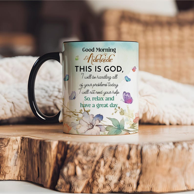Personalized Christian Coffee Mug Bible Study Gift, Inspirational Mug For Christian Gift, Positive Coffee Mug Gifts Good Morning This Is God
