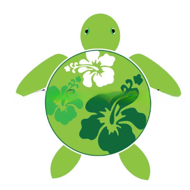 Personalized Sea Turtle Cruise Door Magnet - Custom Tropical Cruise Decor with Hibiscus Shells | Fun Vacation Name Sign