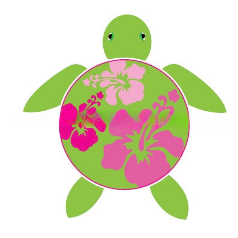 Personalized Sea Turtle Cruise Door Magnet - Custom Tropical Cruise Decor with Hibiscus Shells | Fun Vacation Name Sign