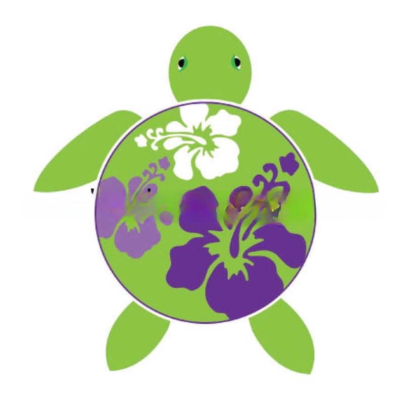 Personalized Sea Turtle Cruise Door Magnet - Custom Tropical Cruise Decor with Hibiscus Shells | Fun Vacation Name Sign