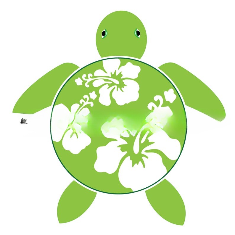 Personalized Sea Turtle Cruise Door Magnet - Custom Tropical Cruise Decor with Hibiscus Shells | Fun Vacation Name Sign