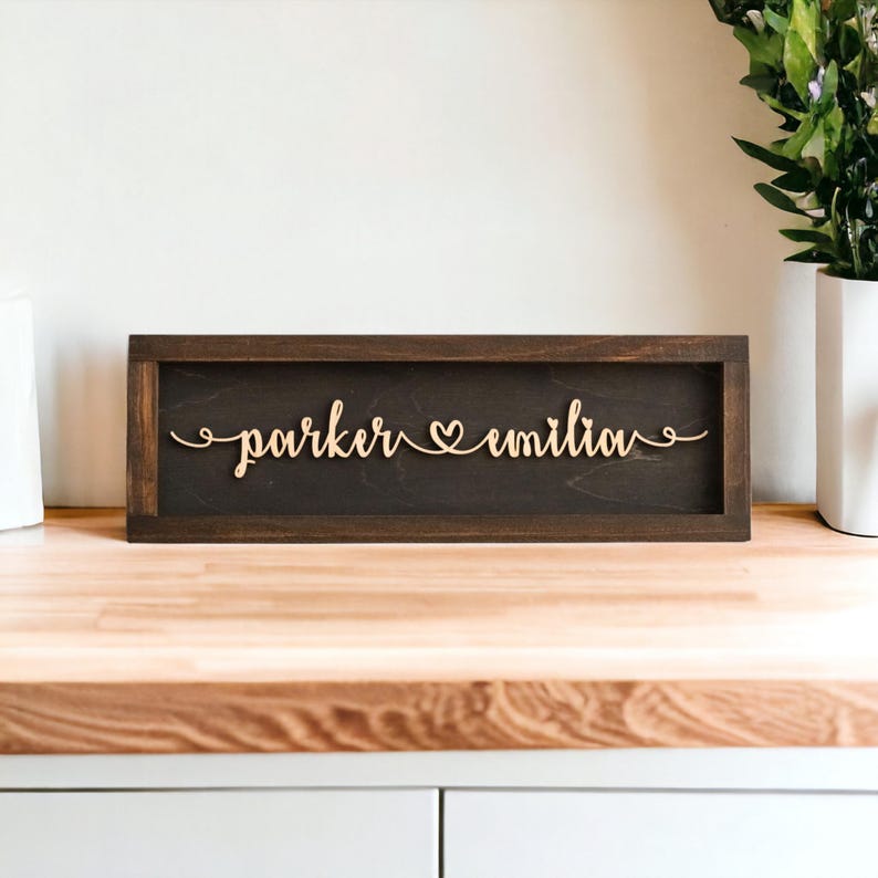Couples Heart Name Sign, Happy Valentine, Gift For Couple, Valentines Day Decor, Custom Name Sign, Gift For Her, Personalized Name