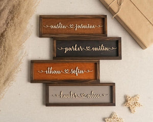 Couples Heart Name Sign, Happy Valentine, Gift For Couple, Valentines Day Decor, Custom Name Sign, Gift For Her, Personalized Name
