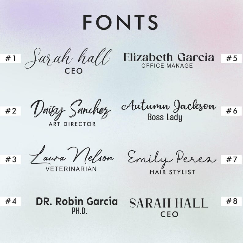 Desk Plaque - Personalized Acrylic Name Plate for Desk- Custom Name Sign - Professional Gift for Graduation, Promotion, New Job, Phd Gift