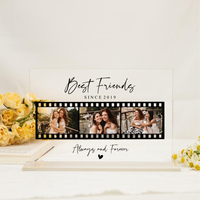 Best Friend Photo Collage, Friends Gift Valentines Day, Custom Photo Gift for Best Friend, Soulmates, Best Friend Birthday Gift, Moving Gift