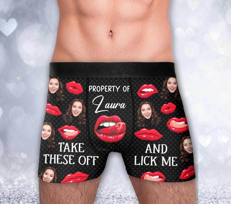 Custom Face Boxers for Husband, Personalized Face Underwear, Boxers with Face, Funny Underwear With Face, Valentine Gifts For Him/Husband