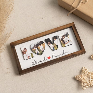 Personalized Photo Frame LOVE Sign For Romantic Table Decoration