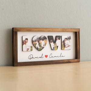 Personalized Photo Frame LOVE Sign For Romantic Table Decoration