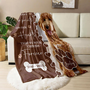 Personalized Dog Photo Memorial Blanket,Dog Memorial Blanket,Custom Pet Portrait Blanket, Pet Photo Memorial Blanket, Pet Blanket with photo