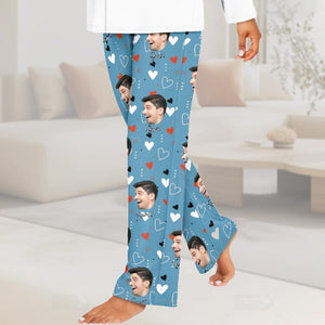 Personalized Pants Pajamas,Custom Face Pajama Pants,Custom Pj Pants,Photo Pajama,Dog Pajamas,Valentine's Day Photo Gift For Her Him,Gifts