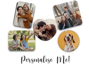 Personalised Car Air Freshener Double Sided - Photo Car Air Freshener - Personalised Gift - Personalised Car Accessories