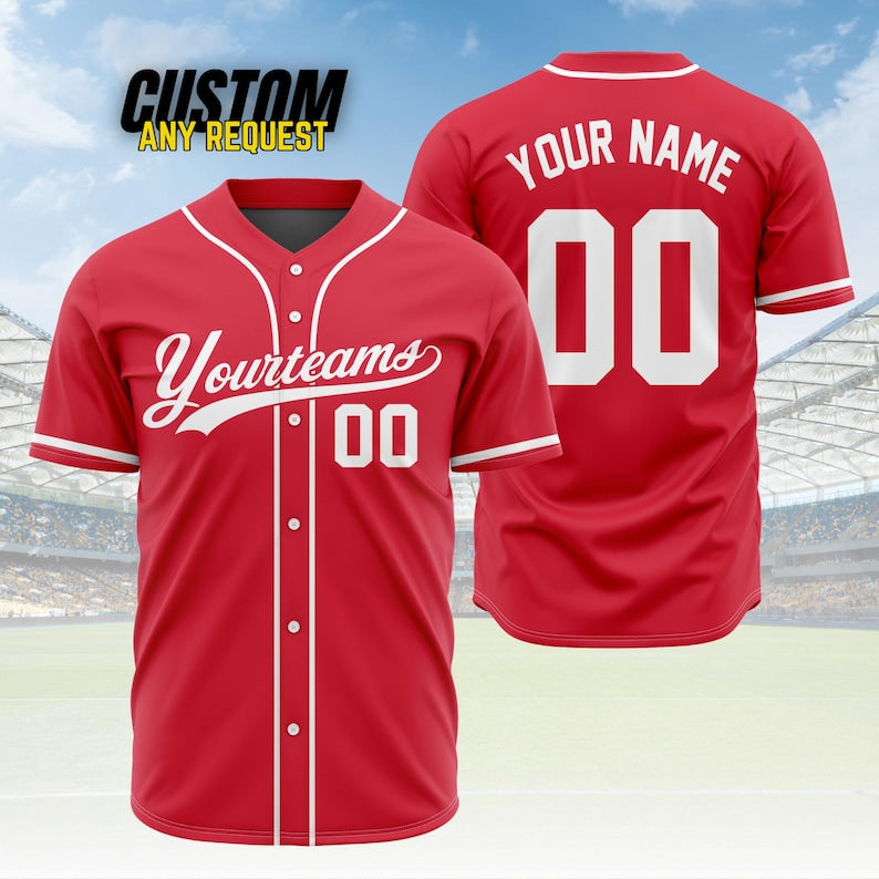 Personalized Team Name And Number Baseball Jersey,Custom Baseball Jersey Shirt, Baseball Jersey Uniform For Fans Baseball Lovers B1