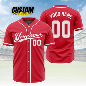 Personalized Team Name And Number Baseball Jersey,Custom Baseball Jersey Shirt, Baseball Jersey Uniform For Fans Baseball Lovers B1
