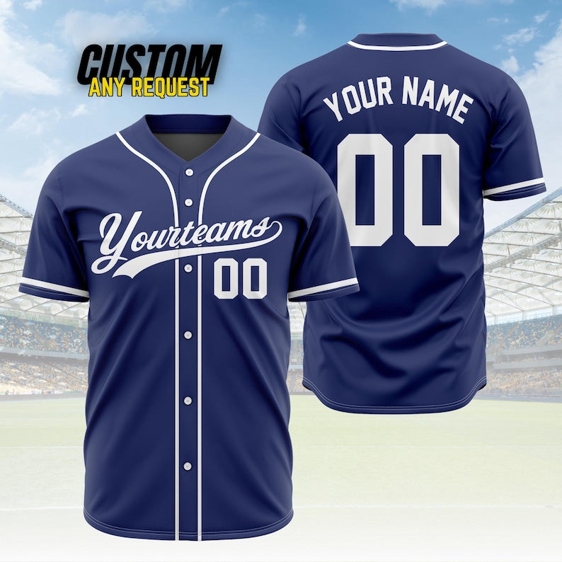 Personalized Team Name And Number Baseball Jersey,Custom Baseball Jersey Shirt, Baseball Jersey Uniform For Fans Baseball Lovers B1