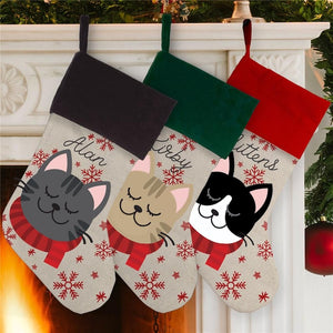 Personalized Cat Breed Christmas Stocking, Cat Christmas Stocking, Kitten Stocking, Cat Christmas Gift, Orange Cat Stocking, White Cat, Gray