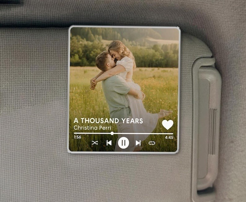 Photo Car Visor Clip, Custom Sun Visor Clip, Personalized Photo Car Decoration, Valentines Gift For Him, Couples Gift, Wallet Photo Holder