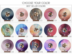 Custom Vinyl Record with Photo, Christmas Gifts for Him,Wedding Couple Gifts, Birthday Gift, Anniversary Gift, Best Friend Gift, Song Plaque