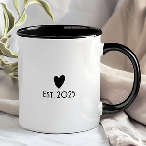 Personalized Mom & Dad Coffee Mugs, Make It a Set, Custom Baby Announcement, Baby Shower Gift for First Time Parents,Expecting Mommy Daddy