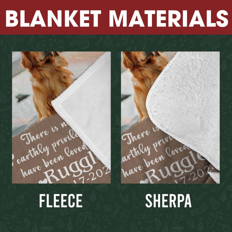 Personalized Pet Memorial Photo Blanket, Customized Dog Cat Photo Throws, Pet Face Photo Memory Gift For Dog Cat Lovers, Custom Pet Blanket