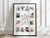Anniversary Polaroid Collage Canvas, Custom Polaroid Photo Frame, 1st Anniversary Gift, Printable Anniversary Gift for Boyfriend, Canvas