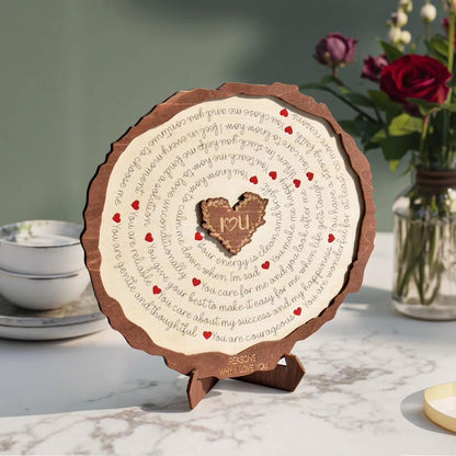 15 Reasons Why I Love You table frame- Romantic Gift For Someone Special - Wedding - Anniversary - Valentine's Day