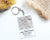 Personalized Map Our First Date Keychain, Custom Couple Keychain, Anniversary Gift, Gift for Him, Keychain For Lovers, Couple Christmas gift