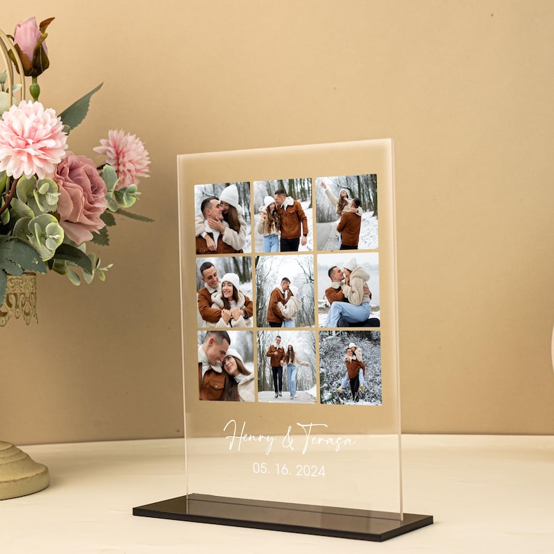 Custom Photo Sign,Couples Photo Plaque,Photo Block,Photo Gifts for Girlfriend,Photo Plaque Sign,Valentine's Day Gifts,Anniversary Gifts