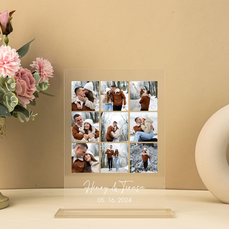 Custom Photo Sign,Couples Photo Plaque,Photo Block,Photo Gifts for Girlfriend,Photo Plaque Sign,Valentine's Day Gifts,Anniversary Gifts