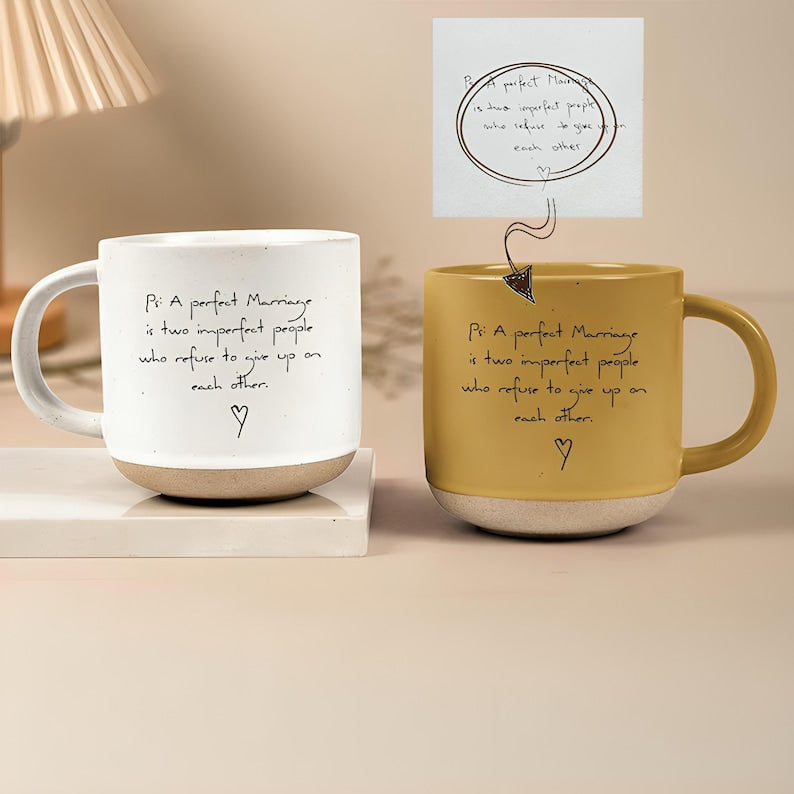 Custom Mug Actual Handwriting Ceramic Mug, Personalized Mug with Your handwriting, Gifts for Fathers Day Gift Ideas Dad Gift