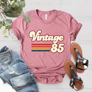 1985 Vintage Birthday Gift Tee, Retro Style, 40th Birthday for Women, Vintage 1985 T-Shirt, 40th Birthday, 40th Birthday Gift, Father Gift