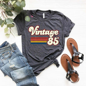 1985 Vintage Birthday Gift Tee, Retro Style, 40th Birthday for Women, Vintage 1985 T-Shirt, 40th Birthday, 40th Birthday Gift, Father Gift